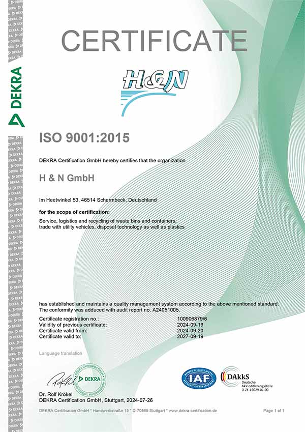 Dekra ISO 9001